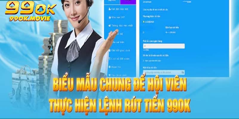 Hoàn thành giao dịch rút tiền 99OK với 4 bước cơ bản