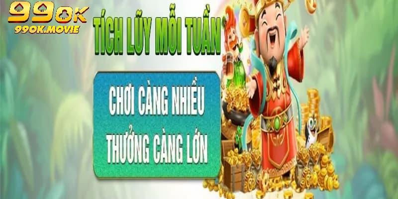 Nội dung sự kiện tích luỹ mỗi tuần - Đặt cược càng nhiều tích luỹ càng lớn